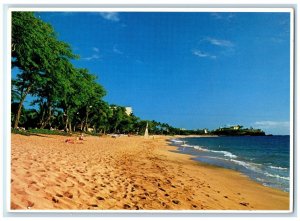 c1920's One Of Maui's Many Beautiful Beaches Shoreline Maui Hawaii HI Postcard