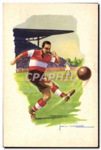 Postcard Old Football