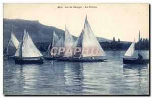 Postcard Old Boat Sailboat Lake Bourget Sailboats