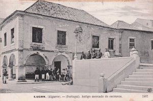 Lagos Algarve Antigo Mercado De Escravos Portugal Old Postcard