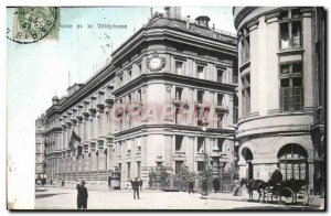 Paris Old Postcard Computer and Phone