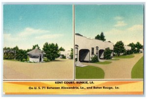 c1940s Kent Court Exterior Roadside Bunkie Louisiana LA Unposted Gazebo Postcard