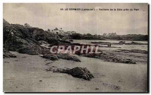 Old Postcard Pornic Cormier Rocks of the coast near the port