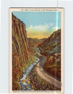 Postcard Cliffs at the Entrance of Big Thompson Canyon Colorado USA
