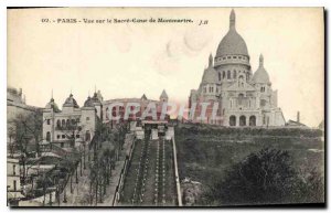 Old Postcard Paris View of the Sacred Heart of Montmartre
