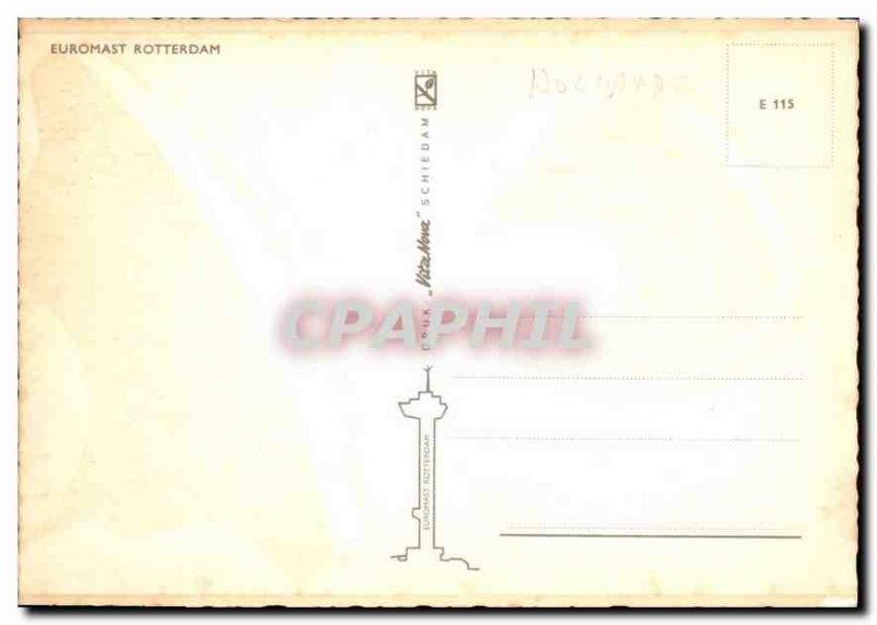 Postcard Modern Euromast Rotterdam