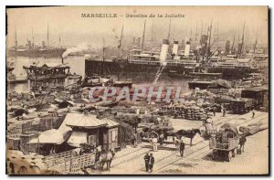 Postcard Old Marseille Joliette Basins