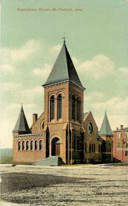 Wheelock Postcard; Presbyterian Church, Mt. Pleasant IA Henry County Unposted