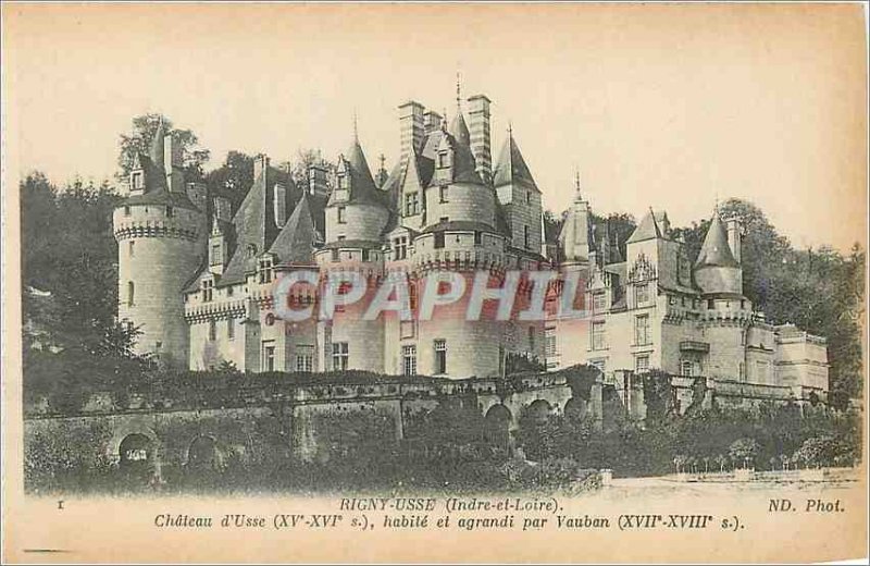 Postcard Old Rigny Usse (Indre et Loire) Chateau d'Usse (fifteenth sixteenth S)