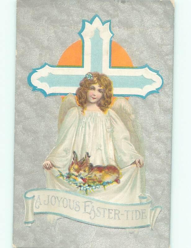 Divided-Back BEAUTIFUL ANGEL SCENE Great Postcard AB0070