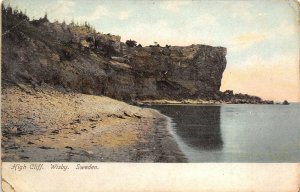 Wisby Sweden c1906 Postcard High Cliff