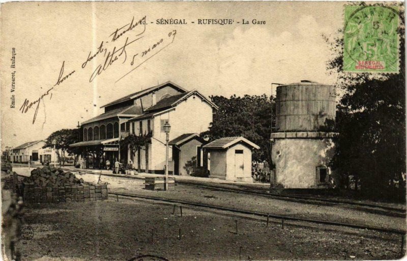 CPA AK Fortier 10, Rufisque- La Gare, SENEGAL (761961)