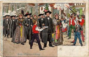 CPA Usages & Costumes d'Alsace - Folklore - Types (482319)