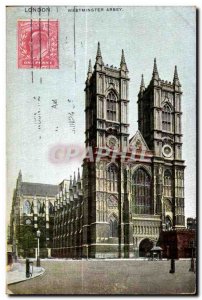 Old Postcard Westminster Abbey London