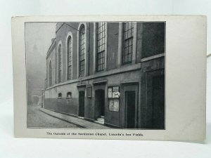 The Old Sardinian Chapel Lincolns Inn Fields London Vintage Postcard c1910