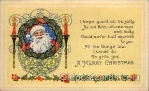 Christmas Santa Claus 1928 very light corner wear close to grade 2, postal us...