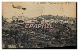Old Postcard La Turbie General West Coast View
