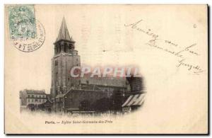 Old Postcard Church Paris Saint Germain des Pres