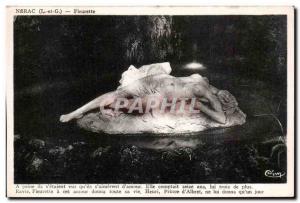 Nerac - Statue Fleurette - Old Postcard