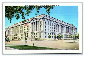Vintage 1930's Postcard The Department of Justice Building Washington DC