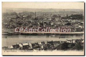 Old Postcard Montereau Panoramic view
