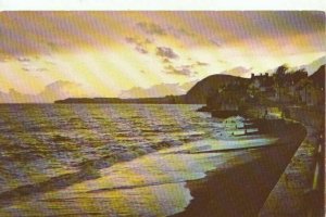 Devon Postcard - Sunset Over The Bay - Sidmouth - Ref TZ4429