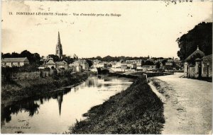 CPA FONTENAY-le-COMTE - Vue d'esemble prise du Halage (112558)