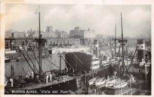 BR62365 buenos aires vista del puerto ship bateaux real photo argentina