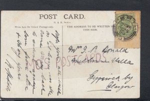 Genealogy Postcard -Donald -Milbourne? Villa, Giffnock, Glasgow, Scotland RF5624