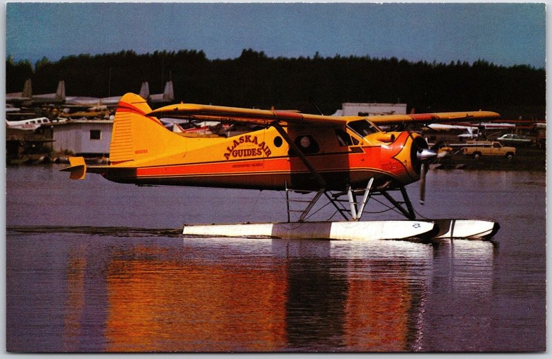 De Havilland c/n 1332 of Alaska Air Guides Anchorage Lake Hood, AK Postcard