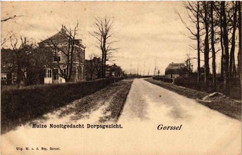 CPA AK GORSEL Huize Nooitgedacht Dorpsgezicht NETHERLANDS (602977)