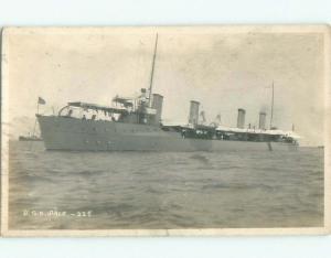 Pre-1930 rppc USS DALE SHIP BOAT Cavite On Manila Bay Philippines i9537