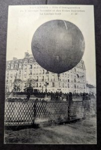 Mint France Aviation Postcard Balloon First Flight