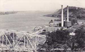 Looking Down River From Cardiff Hill Missouri Real Photo