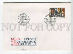 446016 Liechtenstein 1984 year FDC people and professions