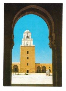 Africa Tunisia Kairouan La Grand Mosque Minaret Islam 4X6 Postcard