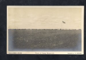 RPPC CAMP ROOSEVELT U.S. ARMY BASE JB SESSIONS VINTAGE REAL PHOTO POSTCARD