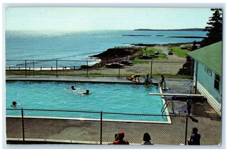 c1950's Swimming Pool The Ovens Natural Park Nova Scotia Canada Postcard