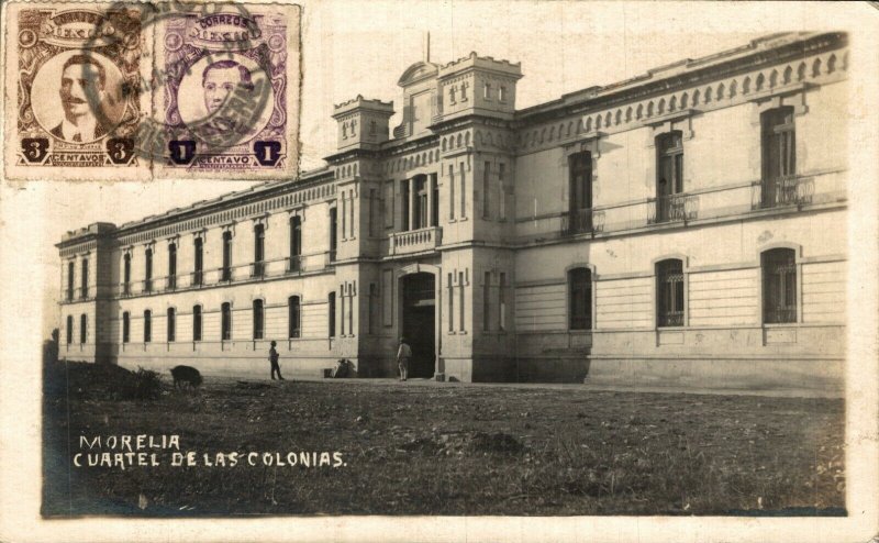 Mexico Morelia Cuartel De Las Colonias Vintage RPPC 08.52 