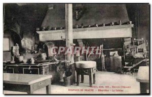Old Postcard Hospices De Beaune Hotel Dieu The Kitchen