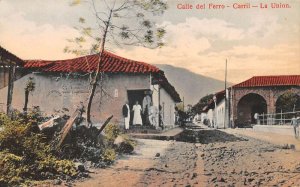 La Union Mexico Calle del Ferrocarril Train Station Street Scene PC AA67551