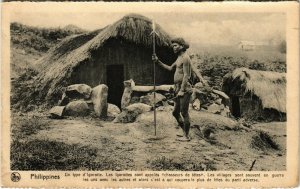 PC CPA PHILIPPINES, UN TYPE D'IGOROTTE, Vintage Postcard (b19093)