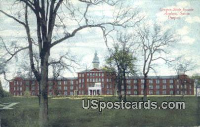 Oregon State Insane Asylum Salem OR Writing on back