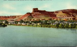 Wyoming Castlerock From Green Ricer On Highway U S 30 1954