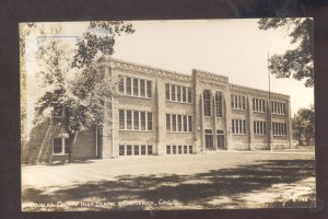 RPPC CASTLE ROCK COLORADO DOUGLAS COUNTY HIGH SCHOOL VINTAGE REAL PHOTO POSTCARD