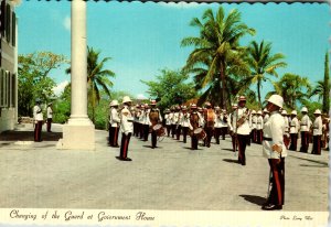 Changing of the Guard at Government House,Bahamas