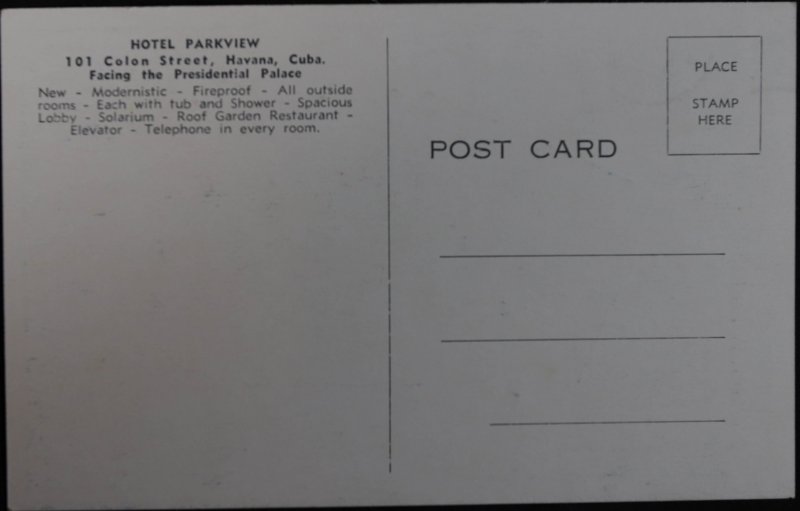 Parkview Hotel Havana Cuba