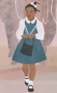 Ruby Bridges African American Anti Racism Civil Rights Activist Postcard