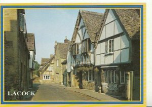 Wiltshire Postcard - Lacock - Showing Houses - Ref 20807A