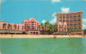 Waikiki Hawaii 1973 Postcard Royal Hawaiian Hotel